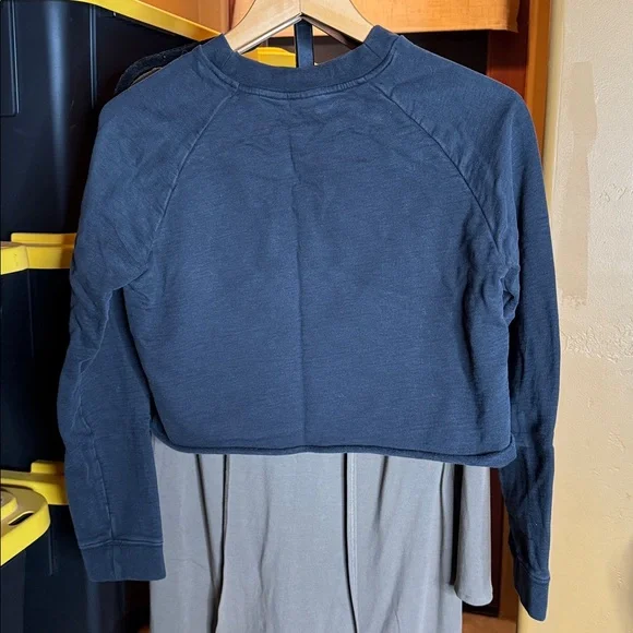 Adidas Cropped Trefoil Logo Sweatshirt Black Size Medium - Picture 7 of 7